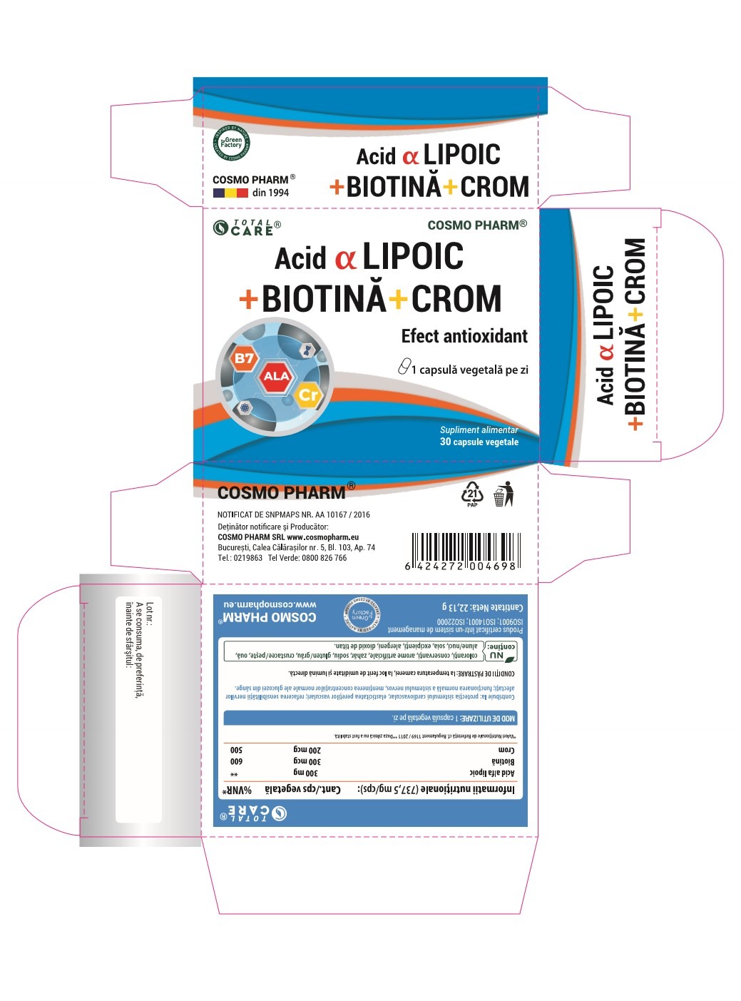 Alpha Lipoic Acid + Biotin + Chromium - Image 2