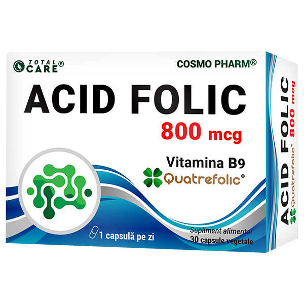 Quatrefolic® Folic Acid 800 mcg - the bioactive and natural form (5-MTHF)