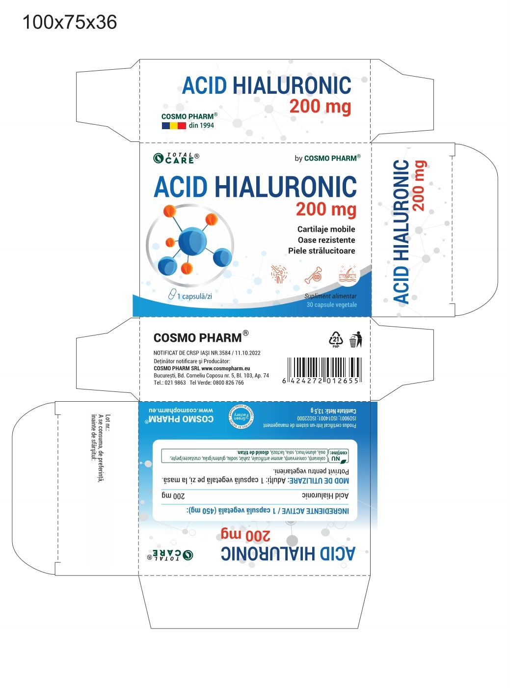HYALURONIC ACID 200mg - joint healt support - Image 2