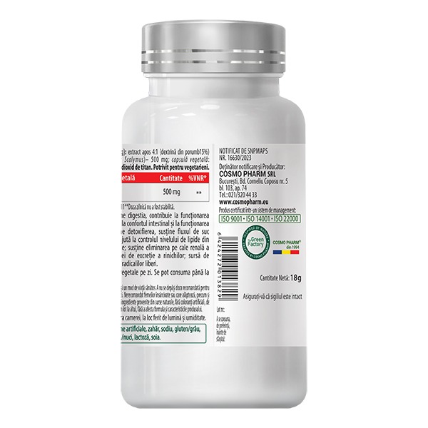 ARTICHOKE EXTRACT 500mg 60 cps - Image 2