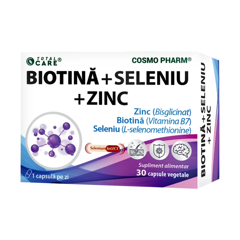 BIOTIN + SELENIUM + ZINC - hair, skin, nails, immune system, thyroid and metabolism