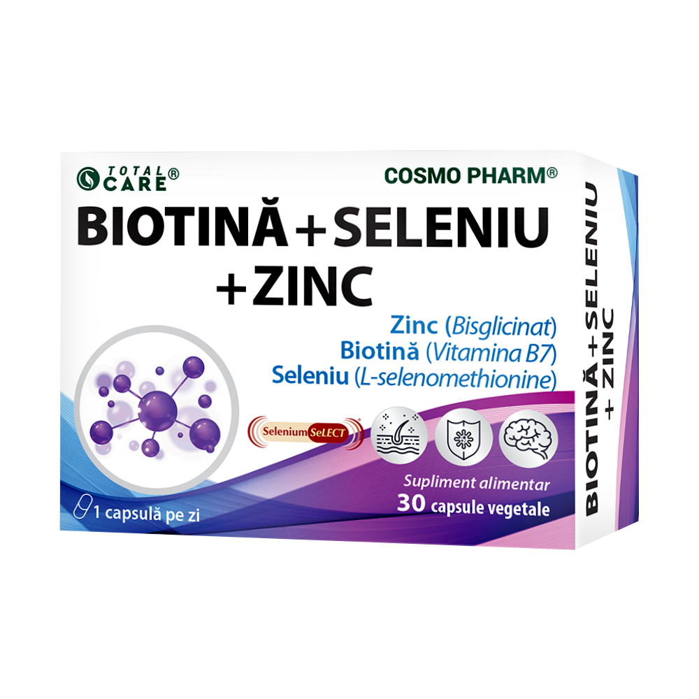 BIOTIN + SELENIUM + ZINC - hair, skin, nails, immune system, thyroid and metabolism
