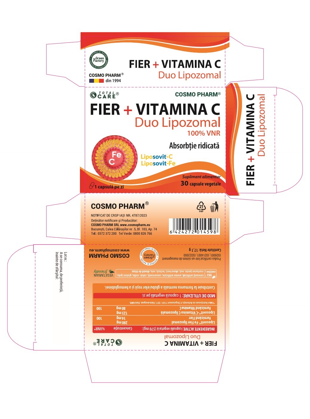 IRON + VITAMIN C DUO LIPOSOMAL | High absorption - Image 2