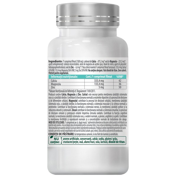 CAL MAG ZINC - Calcium + Magnesium + Zinc for osteoarticular, muscular, cardiovascular and nervous systems - Image 3