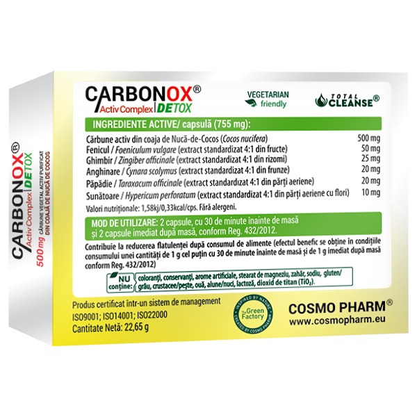 CARBONOX Activ Complex DETOX® activated charcoal from organically grown coconut shells - Image 3