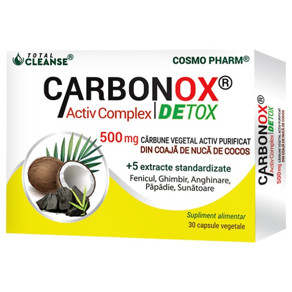 CARBONOX Activ Complex DETOX® activated charcoal from organically grown coconut shells