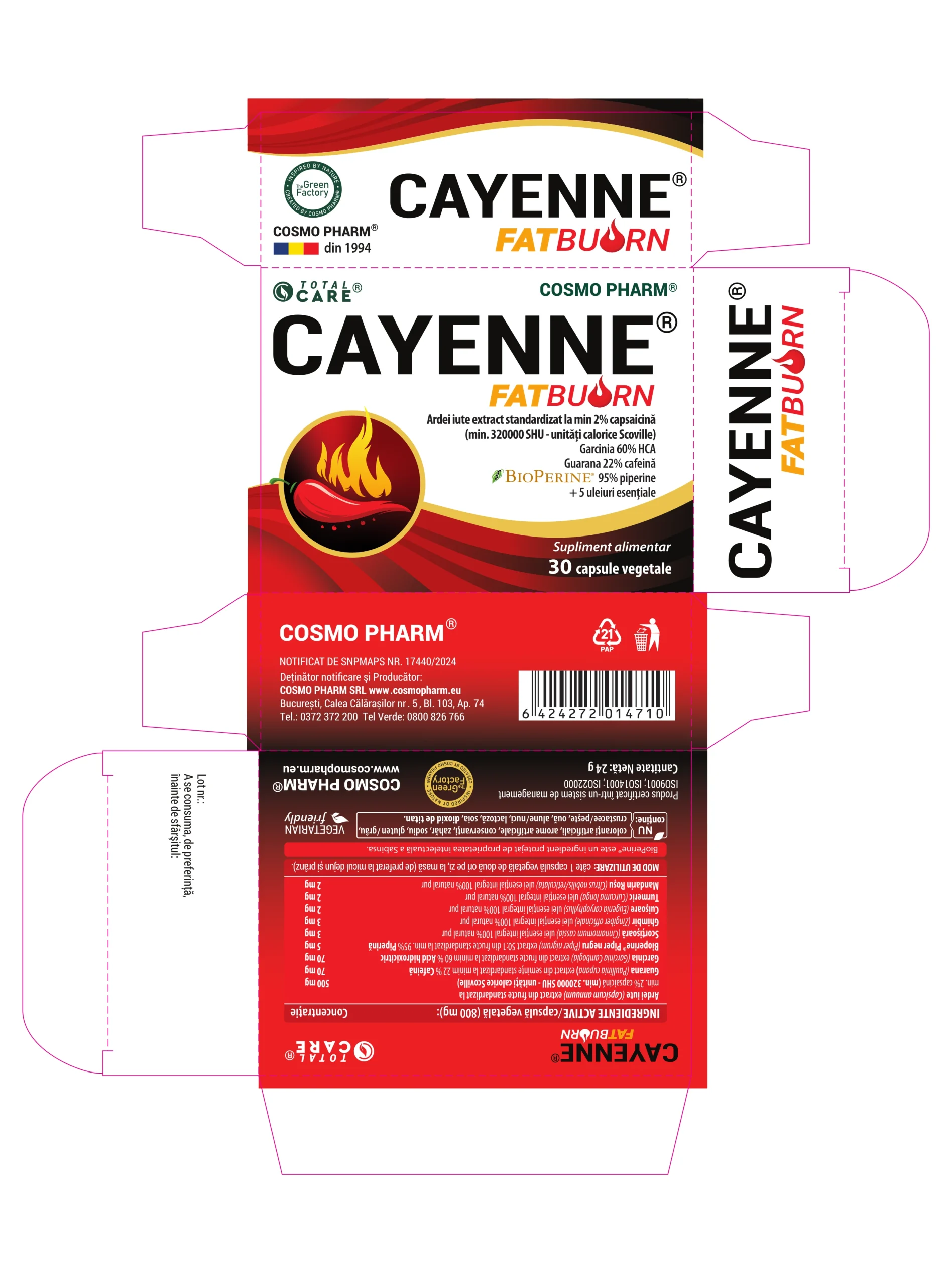CAYENNE FAT BURN -  weight control, metabolism acceleration and energy increase - Image 2