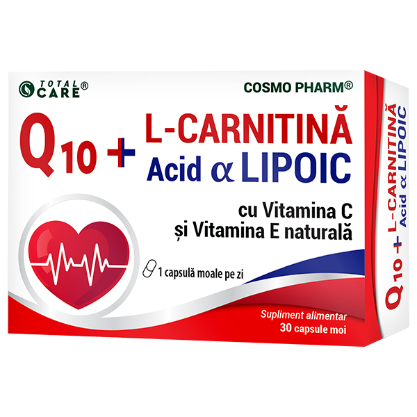 Q10 L-Carnitine Alpha Lipoic Acid - Antioxidant, detoxifier. Maintains normal cholesterol and blood sugar levels