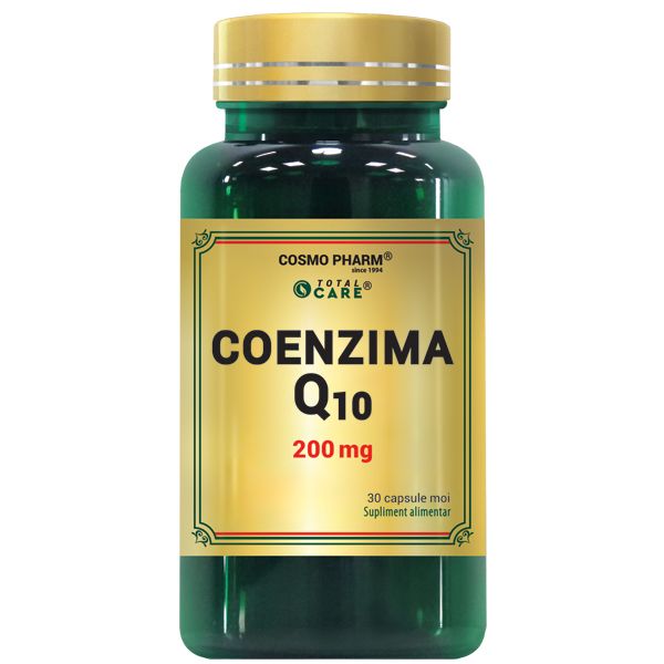 Coenzyme Q10 200 mg for energy, vitality, cardiovascular health.