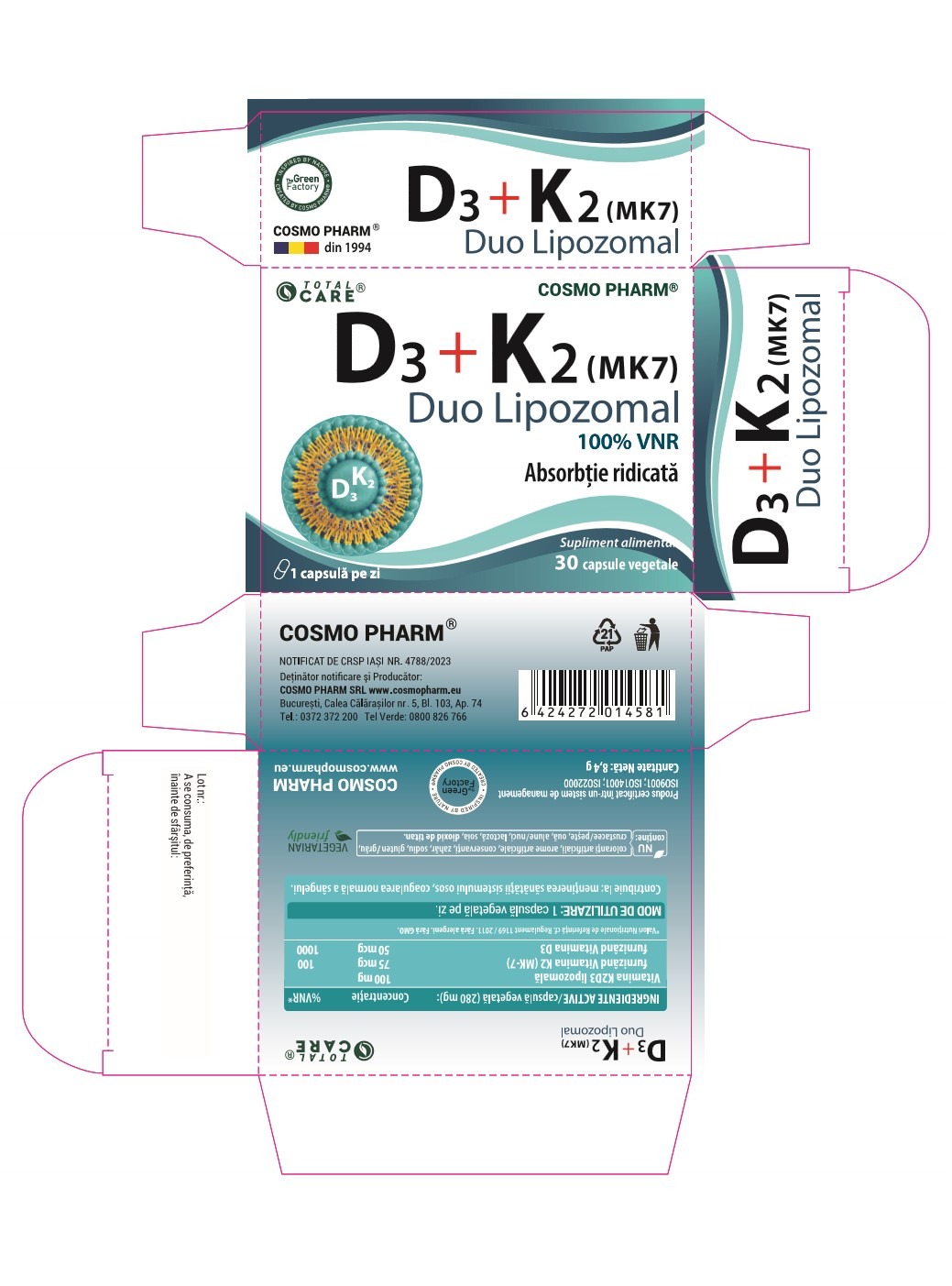 Liposomal Vitamin D3 K2 - high absorption - Image 2