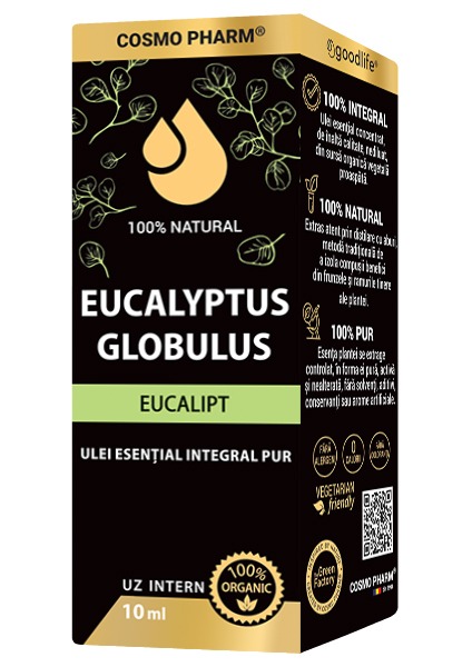 EUCALYPTUS GLOBULUS - Eucalyptus Essential Oil Internal Use 10ml - Image 3