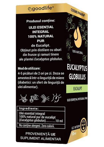 EUCALYPTUS GLOBULUS - Eucalyptus Essential Oil Internal Use 10ml - Image 4