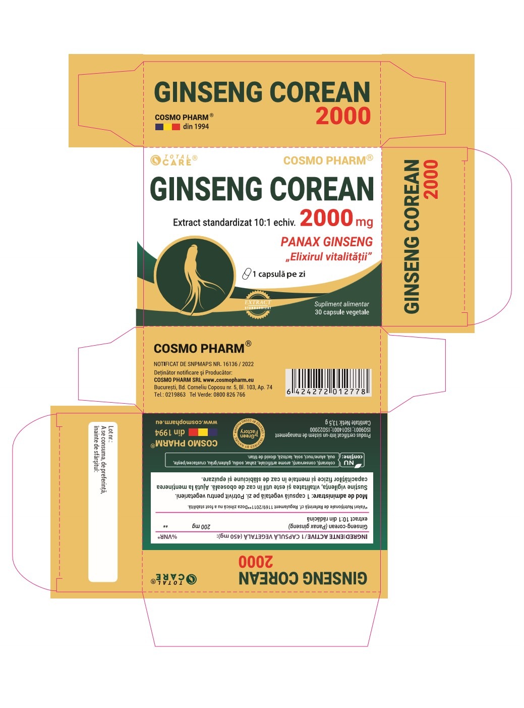 KOREAN GINSENG 2000 mg - Vitality and Balance! - Image 2