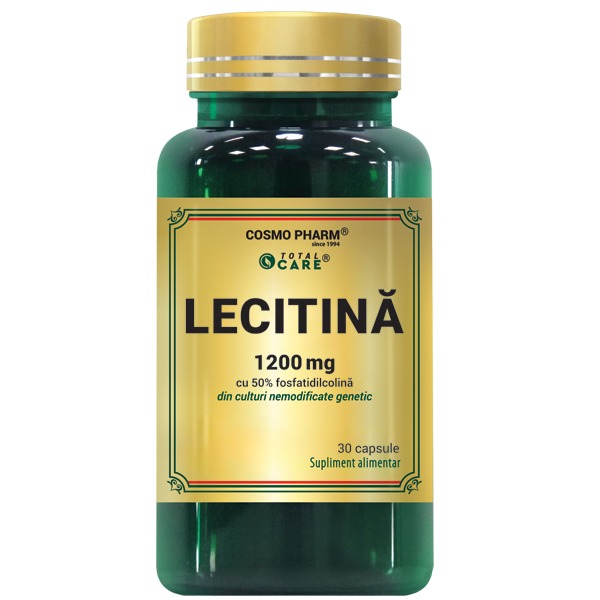 Lecithin 1200 mg Capsules, with 50% Phosphatidylcholine