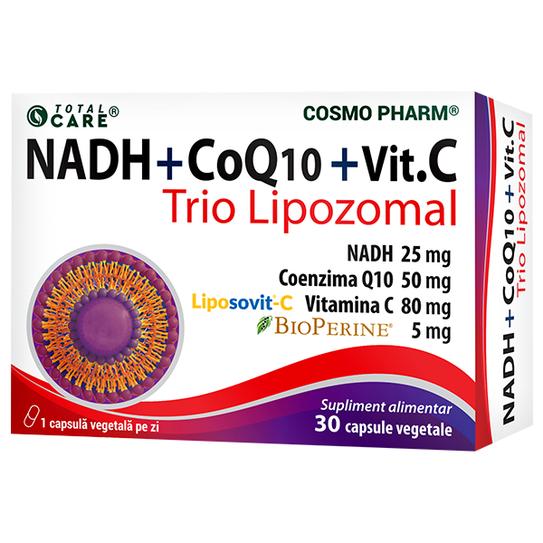 NADH + COENZYME Q10 + VITAMIN C - Liposomal Trio