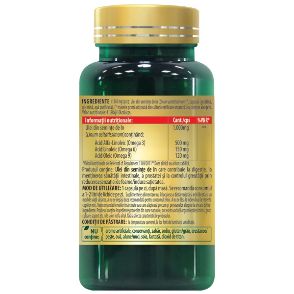 OMEGA 3 6 9 Flaxseed Oil - Cosmopharm 1000 mg - Image 2