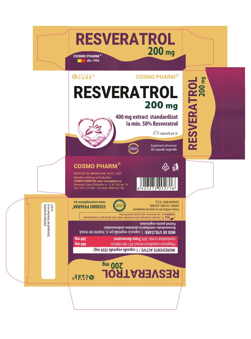 RESVERATROL 200 mg The Antioxidant Champion - Image 2