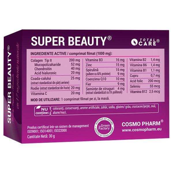 Super Beauty: Collagen For Hair Nails and Skin + Hyaluronic Acid, Q10 - Image 3
