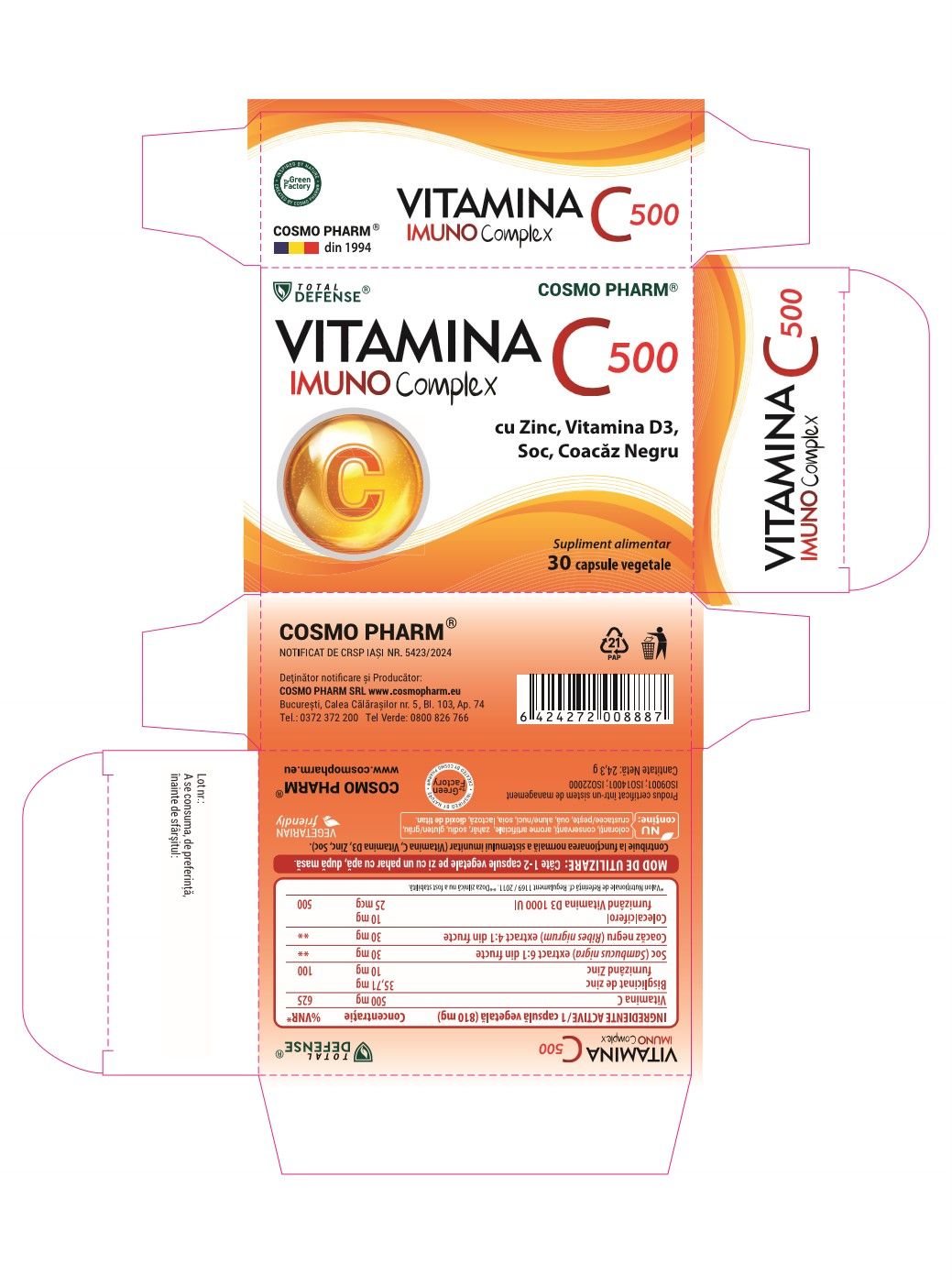 Vitamin C 500 Imuno Complex - Immunity Shield - Image 2