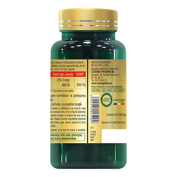 Natural VITAMIN E D-alpha Tocopherol Capsules - Image 2