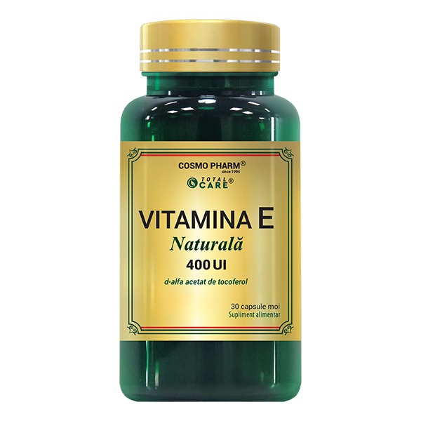 Natural VITAMIN E D-alpha Tocopherol Capsules