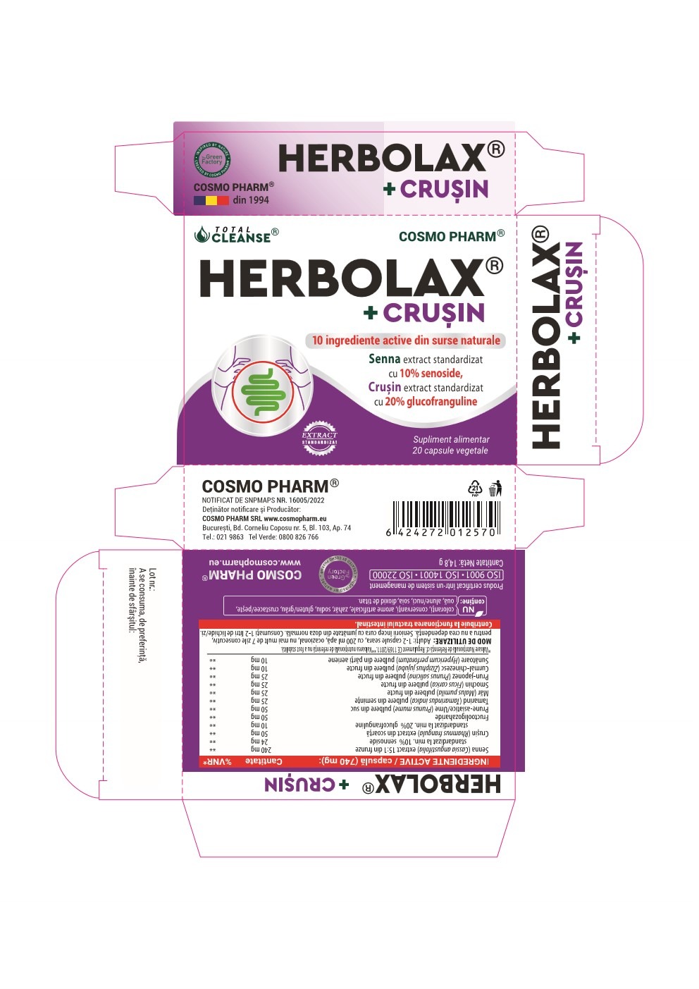 HERBOLAX® + CRUSIN Natural Laxative For Chronic Constipation - Image 2