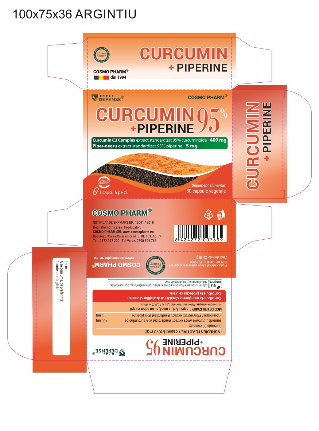 CURCUMIN PIPERINE 95 - Antioxidant. Antiaging. - Image 2