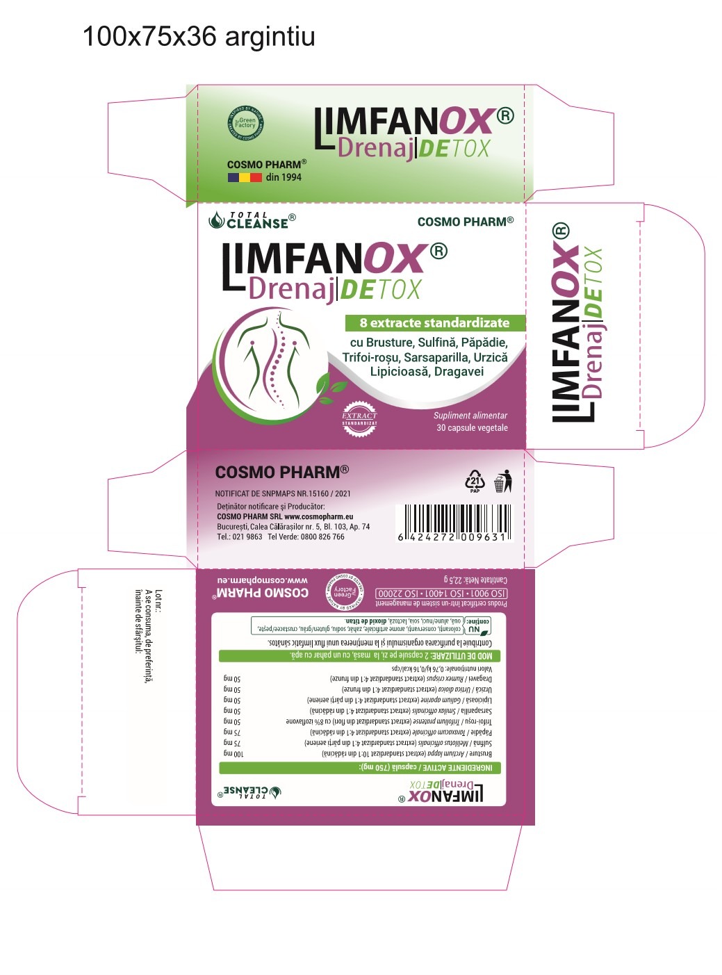 LIMFANOX Drainage DETOX® Lymphatic System Drainage Supplement - Image 2