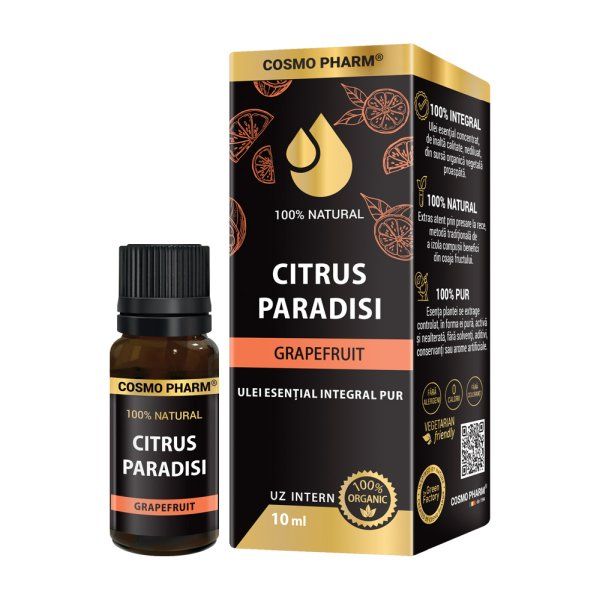 CITRUS PARADISI - Grapefruit Essential Oil Internal Use 10 ml