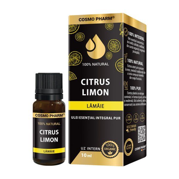 CITRUS LEMON - Lemon Essential Oil Internal Use 10 ml